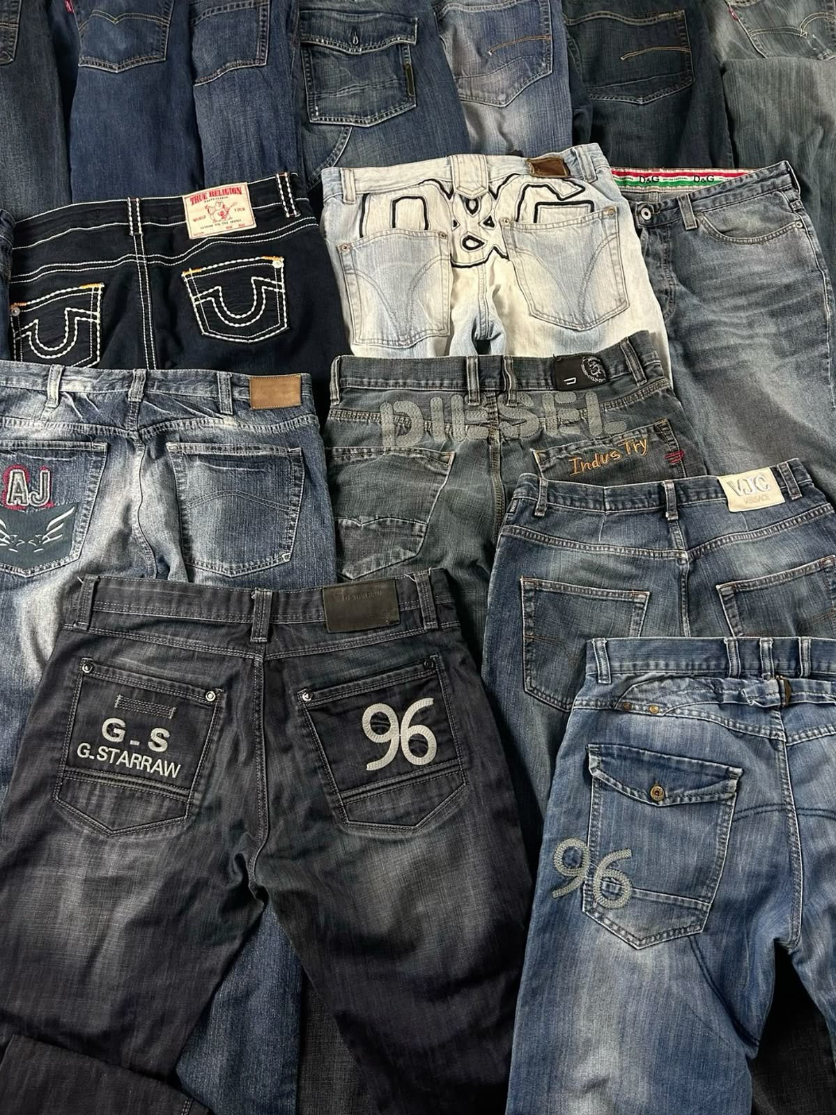 ๐ Box Jeans Firmati Premium 10 pezzi โ Doema Vintage